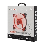 Вентилятор для корпуса Crown CMCF-12025S-1230 черный/красный, 120 мм, 1650 об/мин, 23 дБ, 3 pin, фото3