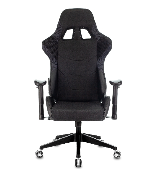 Кресло Бюрократ VIKING 4 AERO BLACK EDITION черный, экокожа, 120 кг, механизм качания