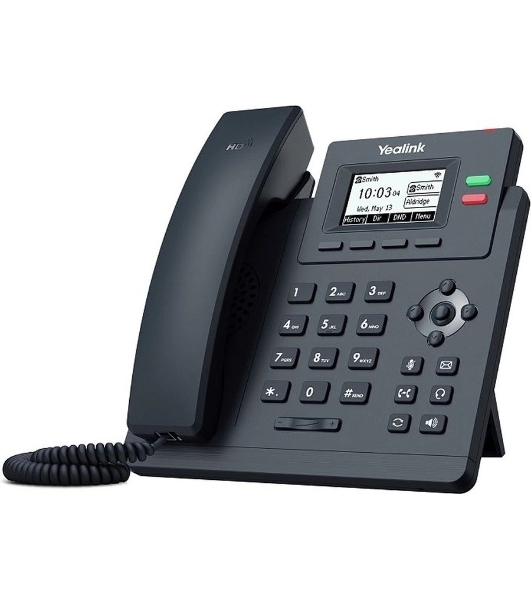 Настольный IP-телефон YEALINK SIP-T31W, 2 аккаунта, дисплей 2.3', Wi-Fi, PoE, БП шт