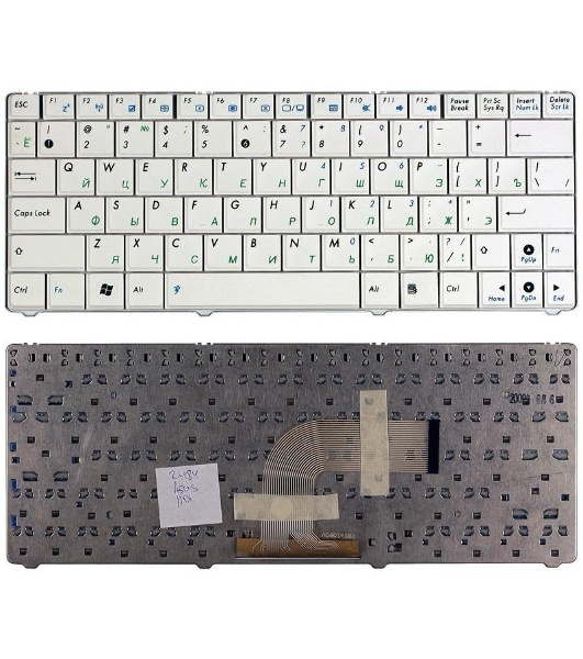 Клавиатура для ноутбука Asus Eee PC 1101 1101HA N10 N10E N10J белый