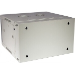 Шкаф коммутационный Lanmaster (TWT-CBW3M-12U-6X6-GY) настенный 12U 600x600мм пер.дв.металл задн.дв.спл.стал.лист 2 бок.пан. 60кг серый 441мм, фото3