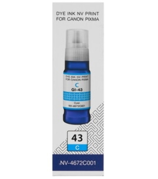 Чернила NVPrint GI-43 C (NV-4672C001) для Canon Pixma G540, G640 (70 мл) Cyan (в коробке) совместимые