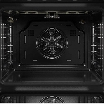 Встраиваемый духовой шкаф Kuppersberg HO 677 BX, High-Tech, объем 70 л, 13 режимов, электронное управление (утапливаемые переключатели, аналоговый дисплей), телескопические направляющие на одном уровне, максимальная температура 300 градусов, 2 стекла в дверце, черный/нержавеющая сталь, фото3