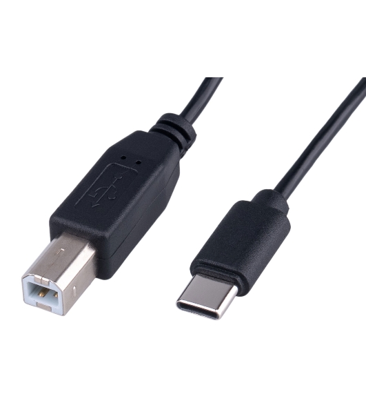 Кабель USB2.0 Гарнизон GCC-USB2-CMBM-1.8M, Type-C/BM, медь, 1.8м, черный, пакет