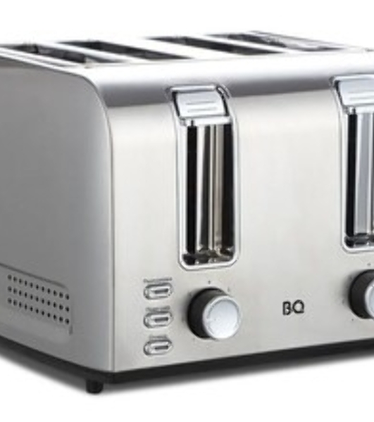 Тостер BQ T2001 чёрный/нержавеющая сталь, 1500 Вт, 4 слота