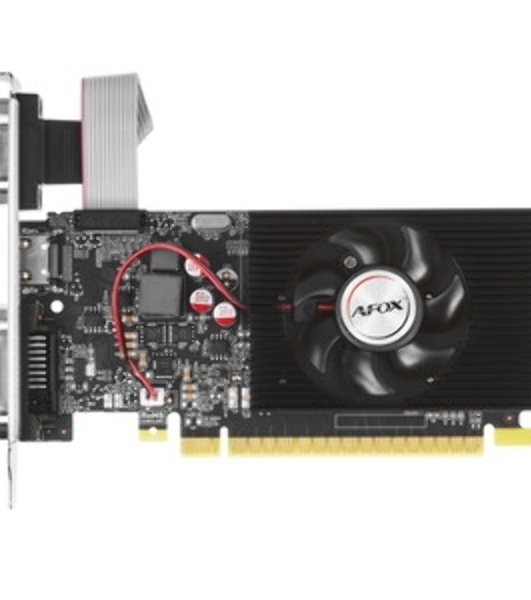 Видеокарта AFOX GeForce GT 740 Low Profile 4Gb (AF740-4096D3L3) 128Bit DVI HDMI VGA, Single fan