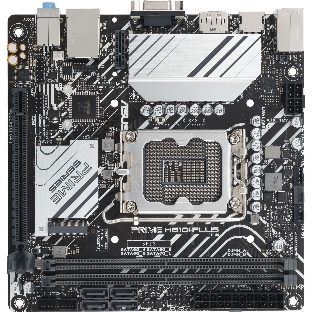 Материнская плата ASUS PRIME H610I-PLUS-CSM, LGA 1700, Intel H610, 2xDDR5, 4xSATA, 1xM.2 PCIe 3.0 x4, 1xPCIe 4.0 x16, 1xHDMI, 1xDP, 1xVGA, 2xUSB-A 3.2 Gen 1, 2xUSB-A 2.0, 1x 1Gb LAN, 3x3.5 мм, 7.1, Mini-ITX