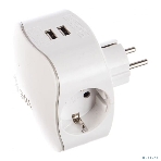 Сетевой разветвитель ЭРА SP-3e-USB-2A, белый, фото3