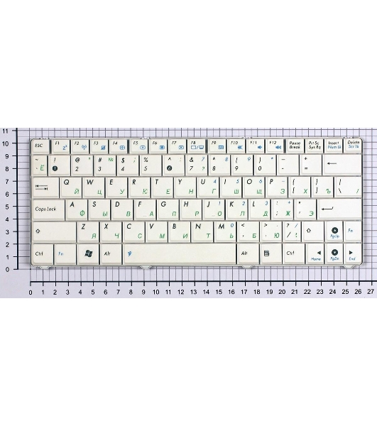 Клавиатура для ноутбука Asus Eee PC 1101 1101HA N10 N10E N10J белый