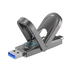 Флешка USB Netac US9 (NT03US9C-512G-32TA), 512Gb, USB 3.2 Gen2 Type-A/USB Type-C, R/W 1000/900, серебристый, фото6