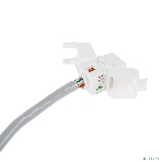 Модуль Rexant Keystone Jack RJ-45(8P8C), UTP неэкранированный, cat.5e, тип 90 градусов, самозажимной, белый, фото5