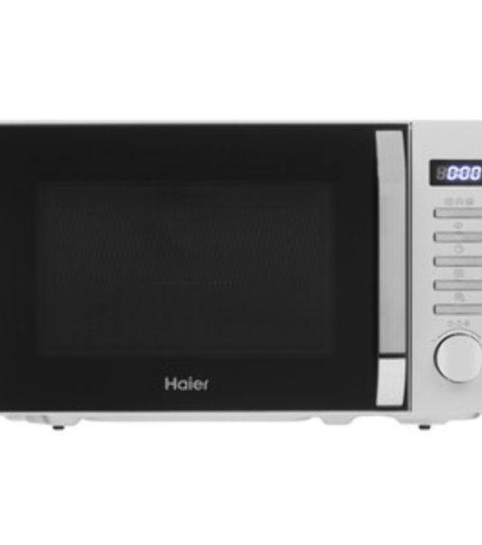 Микроволновая печь Haier HMB-DG208SA серебристый, 20 л, 800 Вт, переключатели - кнопки, поворотный механизм