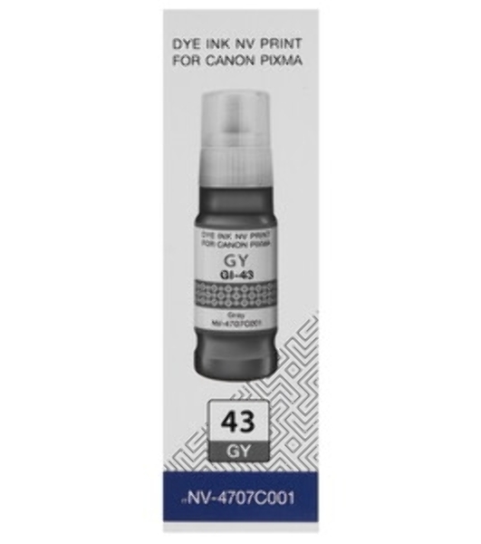 Чернила NVPrint GI-43 GY (NV-4707C001) для Canon Pixma G540, G640 (70 мл) Gray (в коробке) совместимые