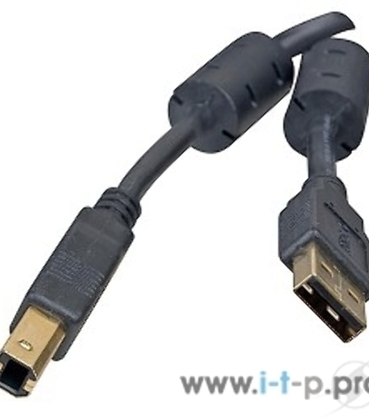 Кабель Defender USB04-10 PROКабель USB 2.0 для соед. 3.0м AM/BM, зол.конт, 2фер.фил.