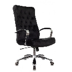 Кресло руководителя Бюрократ T-9928SL Fabric черный Italia Black, крестов. металл хром, фото21