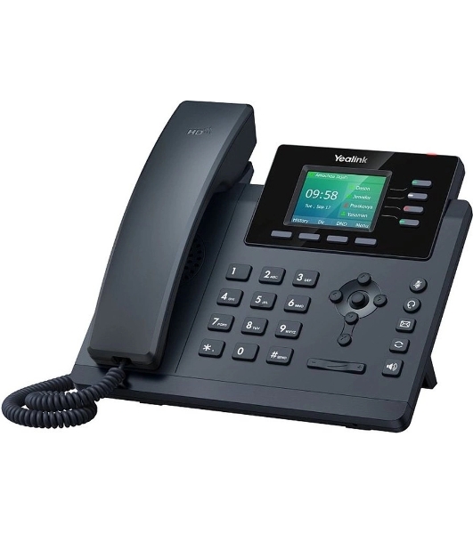 Настольный IP-телефон YEALINK SIP-T34W, 4 аккаунта, Wi-Fi, USB, 2.4' цветной экран, PoE, GigE, БП в компл. Шт