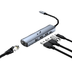 USB-концентратор Genius UH-545, USB Type-C, USB/RJ45, USB Type-C, фото7