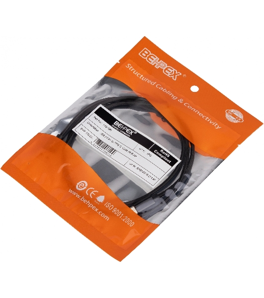 Кабель USB (m)-USB Type-C (m) 1м черный