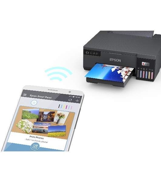 Принтер струйный Epson L8050 (C11CK37405/C11CK37402/C11CK37504/C11CK37507/C11CK37506), A4, цветное, печ. до 8 стр/мин., 1440 x 5760 dpi, USB, Wi-Fi