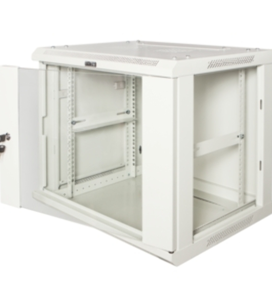 Шкаф коммутационный Lanmaster (TWT-CBWPG-6U-6X4-GY) 6U 600x400 мм пер. дв. стекл 60 кг серый