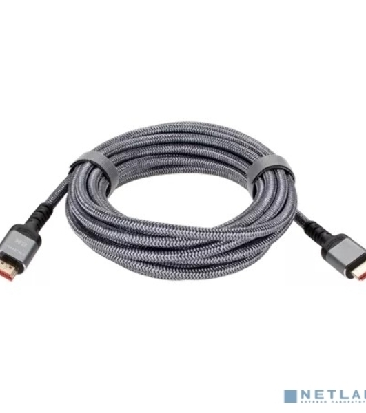 Кабель HDMI 19M/M,ver. 2.1 8KX60Hz (Econom) оплетка 5m iOpen ACG859A-5.0