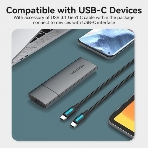 Корпус для SSD Vention USB 3.1 Gen 2-C M.2 NVMe Серый, фото9