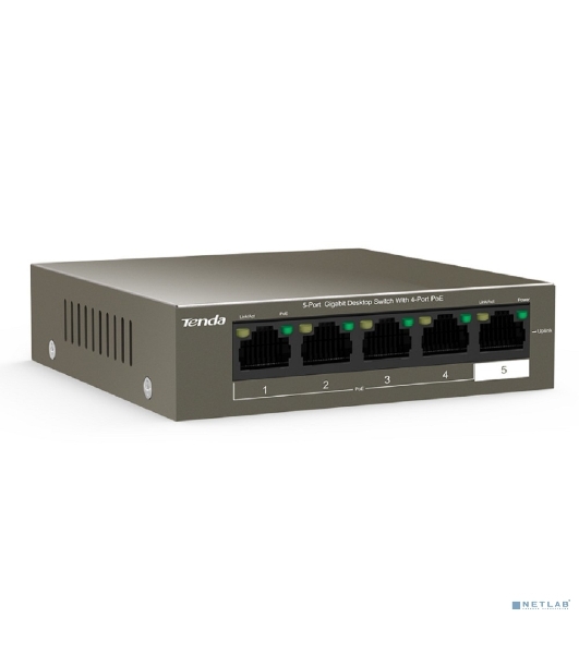 Коммутатор 5PORT 1000M 4POE Tenda TEG1105P-4-63W
