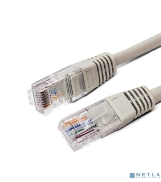 Кабель патч-корд, Filum FL-U6-2M U/UTP 6 cat. 2м, 26AWG(7x0.16 мм), омедненный алюминий (CCA), PVC, серый