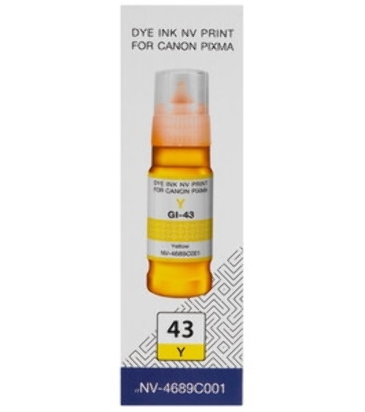Чернила NVPrint GI-43 Y (NV-4689C001) для Canon Pixma G540, G640 (70 мл) Yellow (в коробке) совместимые