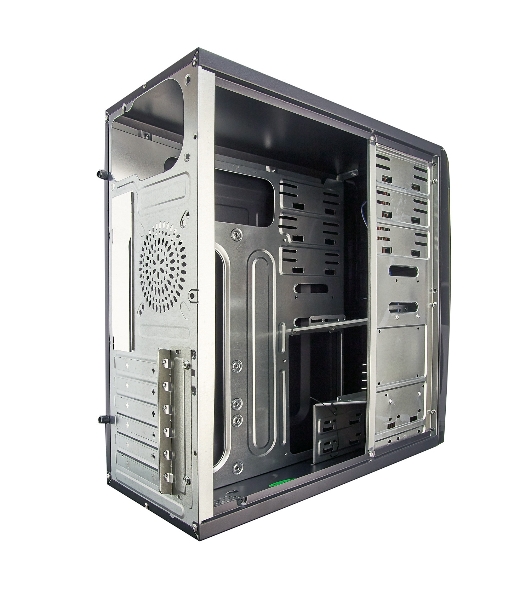 Компьютерный корпус ExeGate EX280389RUS Miditower ExeGate CP-604 Black, ATX, (CP500W, 80мм), 2хUSB, Audio