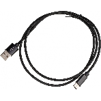 Кабель USB (m)-USB Type-C (m) 1м черный, фото 1