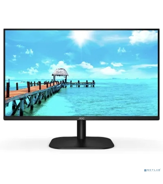 Монитор 27' AOC 27B2DM, VA 1920x1080, 75 Гц, 4 мс, 16:9, 250 кд/м², 1xHDMI, 1xDVI-D, 1xVGA, 1x3.5 мм, черный