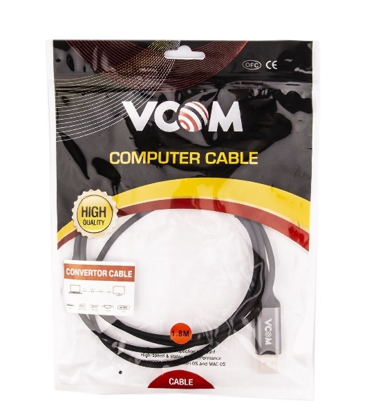 Кабель USB3.1 CM-DP 1.8M CU422MC-1.8M VCOM