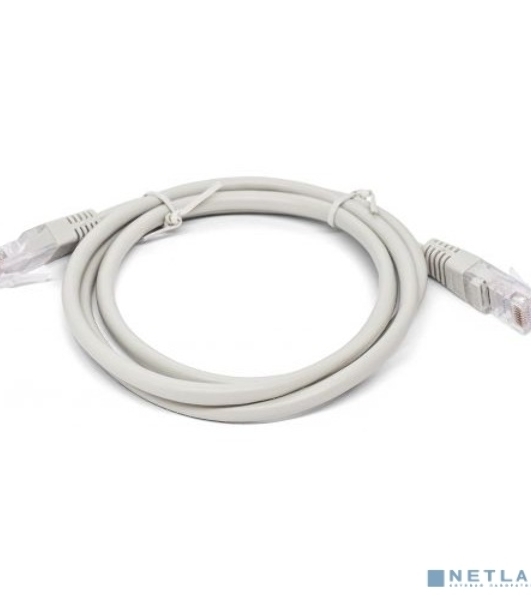 Кабель патч-корд, Filum FL-U6-2M U/UTP 6 cat. 2м, 26AWG(7x0.16 мм), омедненный алюминий (CCA), PVC, серый