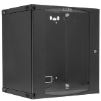Шкаф настенный Lanmaster Next TWT-CBWNG-12U-6X4-BK 12U 550x450 мм пер. дв. стекл съемные бок. пан. 60 кг черный, фото4