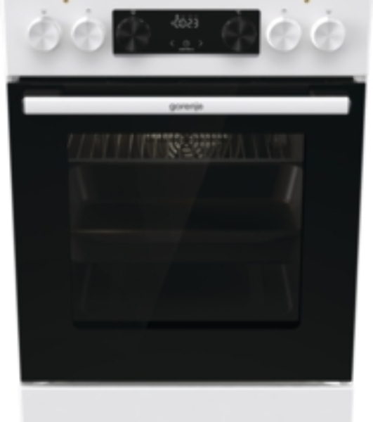 Плита электрическая Gorenje GEC5C61WG белый, конфорок 4 электрических, духовка 70 л, 50 см x 85 см x 59.4 см (без крышки)