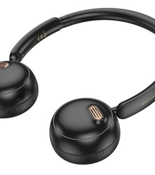 Беспроводные/проводные наушники Hoco W62 коричневый, полноразмерные, Bluetooth + проводной, складная конструкция, до 20 ч.