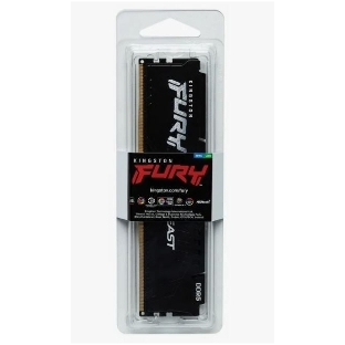 Оперативная память Kingston Fury Beast, DDR5, 32GB (1x32 GB), 6000 MHz, CL36, DIMM, радиатор, черный