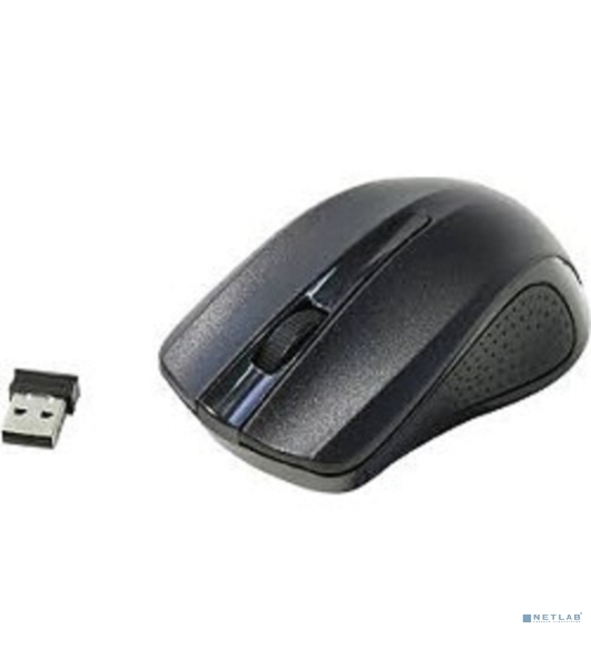 Мышь беспроводная Oklick 485MW черный, 1200 dpi, радиоканал, USB, кнопки - 3