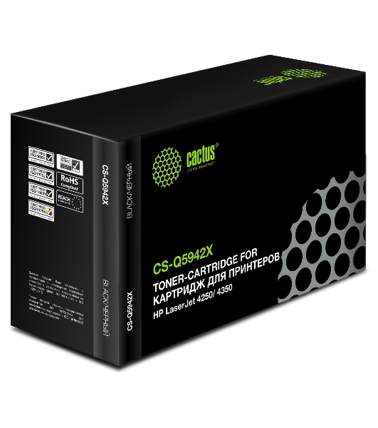 Картридж лазерный Cactus CS-Q5942X черный (20000 стр.) для HP 4250/4350
