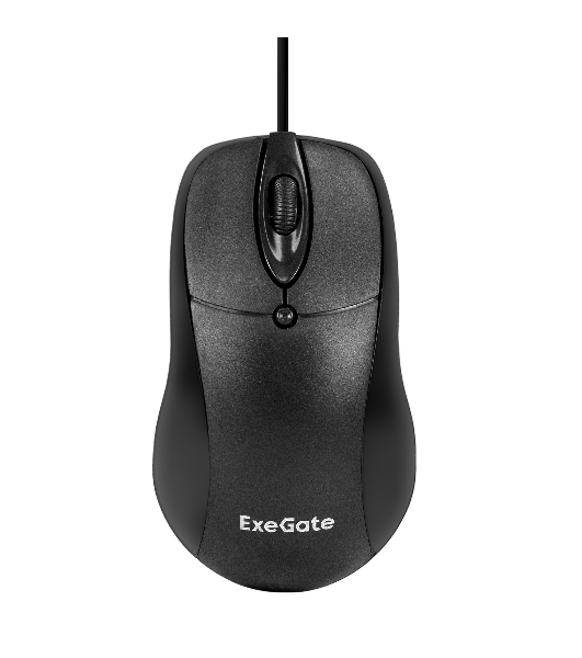 Мышь проводная ExeGate Professional Standard B100L черный, 1000 dpi, USB, кнопки - 3