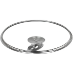 Крышка TIMA 5524 стекл. с метал/обод + овальная ручка НЖС 24 см низ., фото3