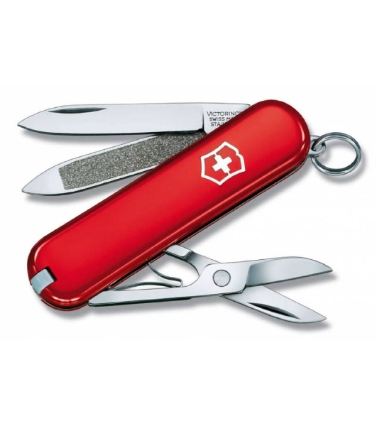 Нож перочинный Victorinox Classic (0.6203) 58мм 7 функций красный