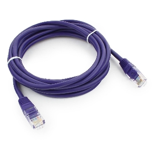 Патч-корд UTP Cablexpert cat.5e, 3м, литой, многожильный, фиолетовый