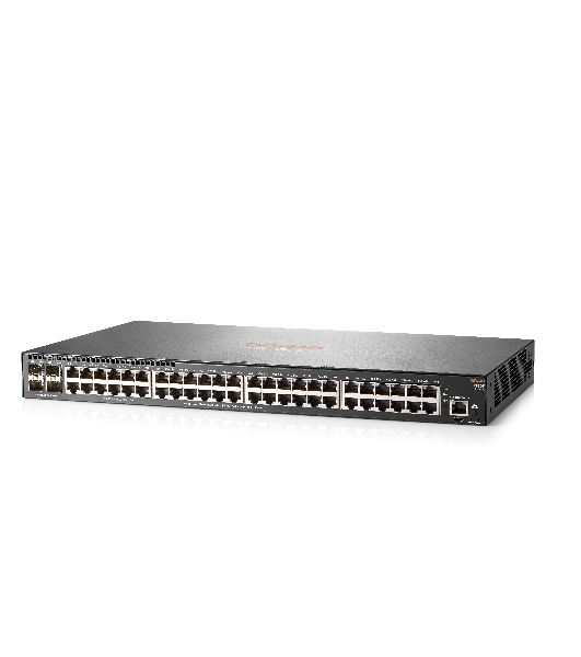 Коммутатор HPE Aruba 2930F 48G 4SFP+, 48×1 Гбит/с + 4×10 Гбит/с SFP+, управляемый