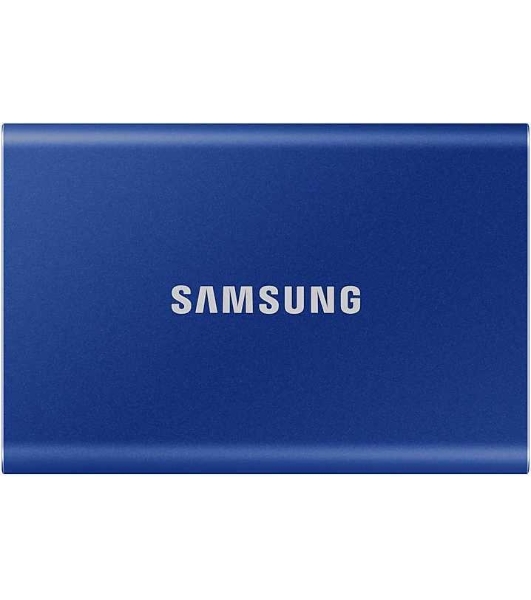 Внешний SSD Samsung T7, 2TB, USB 3.2 Gen 2 Type-C, R/W 1050/1000, синий