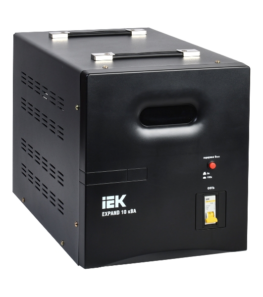 Стабилизатор напряжения IEK Expand 10кВА однофазный черный (IVS21-1-010-11)