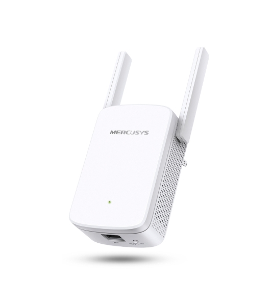 Усилитель сигнала Mercusys ME30 AC1200 Wi-Fi Range Extender, 300 Mbps at 2.4 GHz + 867 Mbps at 5 GHz, 1 x 10/100 LAN, 2× Fixed External Antennas, Wall Plugged, WPS/Reset Button, Signal Indicator, Range Extender/Access Point mode, Adaptive Path Selection