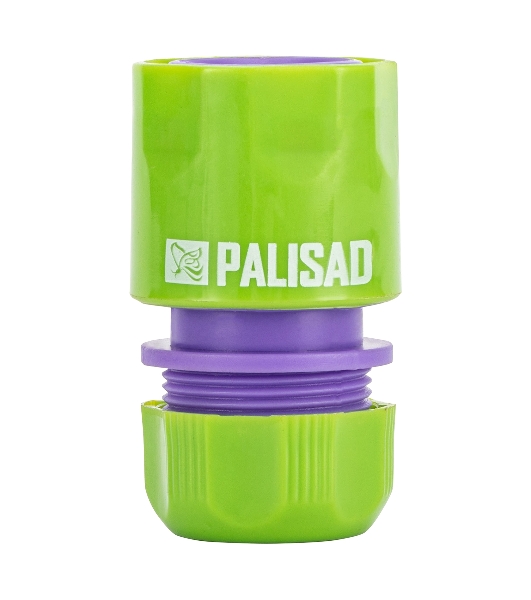 Соединитель пластмассовый быстросъемный для шланга Palisad 1/2'