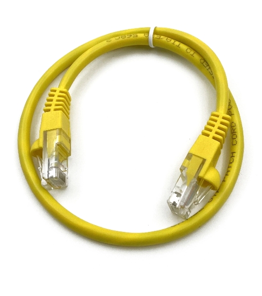 Патч-корд Buro UTP 4 пары cat.5e CCA molded 0.25м желтый RJ-45 (m)-RJ-45 (m) (упак.:1шт)